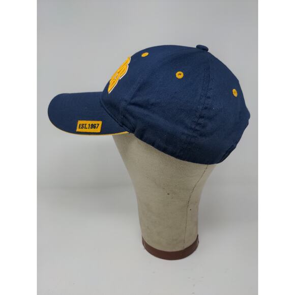 NBA Brand Indiana Pacers Slideback Hat Embroidered Logo Blue Yellow OSFM - Picture 5 of 11